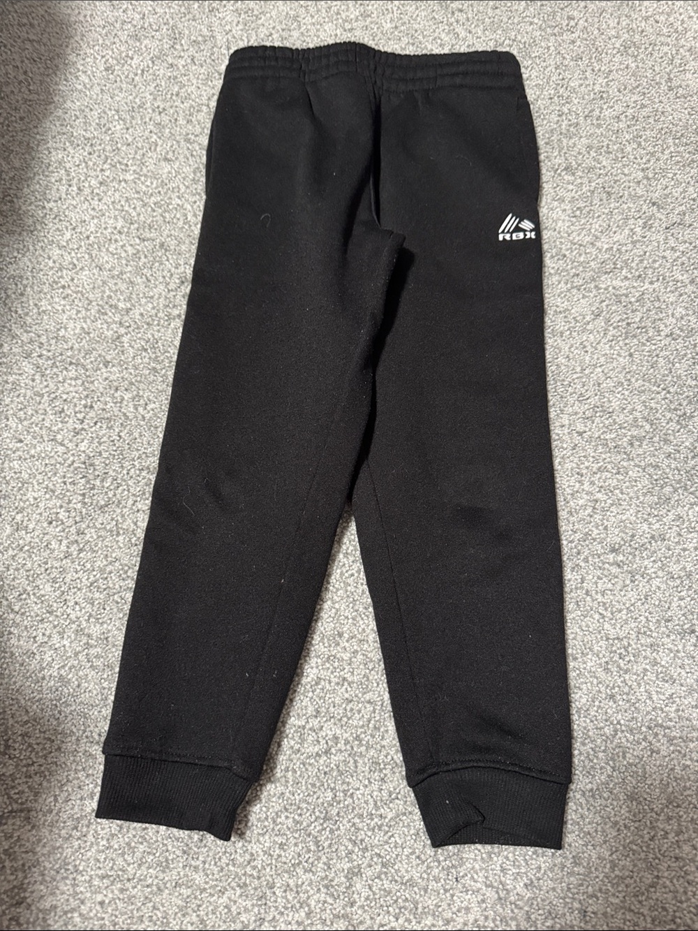 RBX Black Kids Sweatpants with Small White Logo